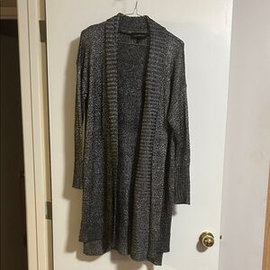 Lane Bryant Charcoal Open-Front Cardigan